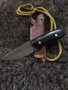 Маскот Колие ловен нож / Черна микарта, снимка 1 - Ножове - 38510744