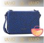 LIU JO 🍊 Дамска чанта с животински мотиви в синьо 22x16x5 cм нова с етикети, снимка 12