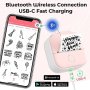 Нов Портативен Термален Bluetooth Стикер Принтер за iPhone Android Подарък, снимка 5