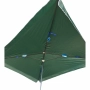 Градински чадър 300x260 см – Зелен плат с черна основа, снимка 4