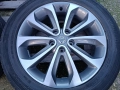 Лети джанти 18ки 5х114.3 Nissan + летни гуми 215/55/18 Continental, снимка 6