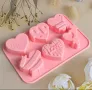 Молд сърца за влюбени - за сапуни и свещи , снимка 1