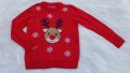 Коледен пуловер 5-6 години, снимка 1 - Детски пуловери и жилетки - 35347946