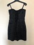 Черна елегантна къса рокля по тялото размер 38 (S), снимка 3
