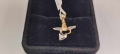 Нова  Златна висулка ангелче-0,76гр/14кр, снимка 1 - Колиета, медальони, синджири - 44529210
