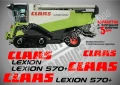 CLAAS Lexion 550 стикери надписи, снимка 3