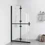 vidaXL Сгъваема стена за душ с прозрачно ESG стъкло, 90x190 см, снимка 2