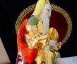Китайска порцеланова фигура Лу-син,злато,фън шуй. , снимка 5