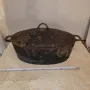 огромен старинен чугунен съд за печене, снимка 1