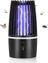 DJROLL Електрически убиец на комари, 2 в 1 USB акумулаторен преносим убиец на мухи с UV лампа, 360°, снимка 2