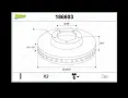 VALEO спирачен диск 186603 за предна ос, снимка 2