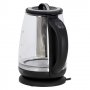  Стъклена ел. кана за вода 2,0 л.- с температурен контрол и кошничка за варене на чай  CR 1290, снимка 10