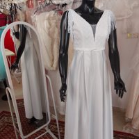 бюджетна сватбена булчинска рокля, снимка 4 - Сватбени рокли - 37960055