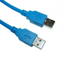 Кабел USB3.0 Мъжко - Мъжко 1.5m 3.0V Син VCom SS001293 Cable USB - USB M/M, снимка 1 - Кабели и адаптери - 34333501