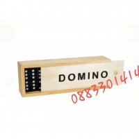 Домино в кутия от дърво , снимка 2 - Игри и пъзели - 30837551