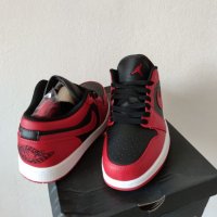 Нови Маратонки Nike Air Jordan 1 Low Reverse Bred Червени Черни Обувки Размер 42 Номер с кутия , снимка 15 - Маратонки - 39190130