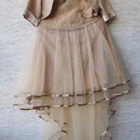 Златисто бежова рокля, снимка 8 - Сватбени рокли - 44264565