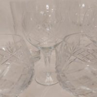 Комплект кристални чаши и ръчно изработени стъклени чаши с гравюра, снимка 10 - Сервизи - 40241171