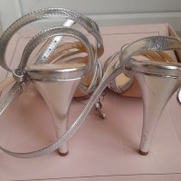Елегантни сандали сребърни, снимка 3 - Сандали - 42208273