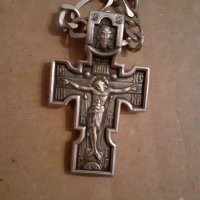 Сребърен кръст, снимка 2 - Колиета, медальони, синджири - 40040107