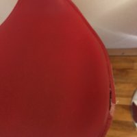 Продавам 2бр употребявани бар стола с червена изкуствена кожа , снимка 7 - Столове - 42487647