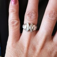 Сребърен пръстен с цирконий 925, снимка 2 - Пръстени - 34869744