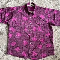 Риза мъжка розова цветя ХХХХЛ, снимка 1 - Ризи - 44739957