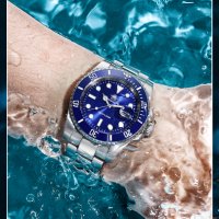Mъжки кварцов часовник за гмуркане/водолази 200 м - ADDIESDIVE с Японски механизъм Japan Miyota 2115, снимка 13 - Мъжки - 40435748