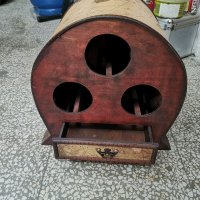 Страхотна дървена стойка/поставка за вино, снимка 1 - Други - 30007054