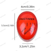 Таймер за варене на яйца Eggtimer, Red, снимка 5 - Други - 42829287