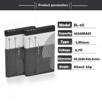 Батерия за Нокиа Nokia батерии BL-5c 1020mah, снимка 2 - Оригинални батерии - 34478821