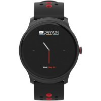 Смарт часовник CANYON CNS-SW81BR Стилен, спортен, смарт часовник Oregano Черно - червен, снимка 3 - Смарт гривни - 30534136