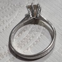 Сребърен пръстен 925 с централен камък , снимка 5 - Пръстени - 44501236