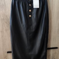 Нова кожена пола тип молив с висока талия Michelle Kеegan , снимка 2 - Поли - 37274885