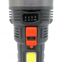 LED акумулаторен фенер и лампа BL-822, LED + COB диоди, снимка 4 - Къмпинг осветление - 31691677
