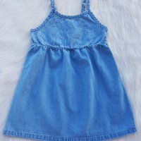 Детска дънкова рокля - 2 години , снимка 1 - Детски рокли и поли - 33850828