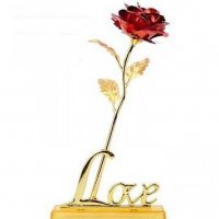 24K Gold Rose Златна роза Луксозен подарък за Св. Валентин , 8-ми март, снимка 13 - Подаръци за жени - 39614443