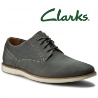 ПРОМО 🍊 CLARKS 🍊 Мъжки ежедневни елегантни обувки BLUE NUBUCK № 41 нови с кутия, снимка 9 - Официални обувки - 30622181