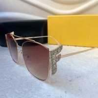 Fendi 2020 дамски слънчеви очила с камъни, снимка 10 - Слънчеви и диоптрични очила - 30737575