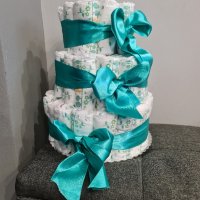 НОВО торта от памперси за подарък , снимка 1 - Пелени, памперси - 44285109