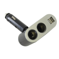 Разклонител за запалка с 2 гнезда и 2 USB, 3100ma, снимка 3 - Аксесоари и консумативи - 44680151