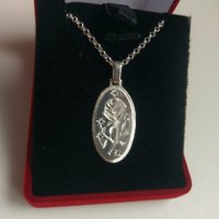 Сребърен медальон роза, снимка 3 - Колиета, медальони, синджири - 31895670