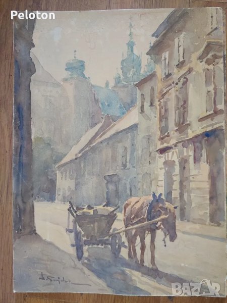 Стара картина от Полски художник , снимка 1