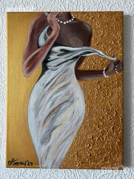 Авторска картина "РАЗКРИВАНЕ" 30/40, снимка 1