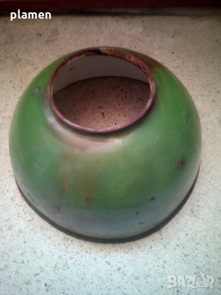 Старо тяло от емайлирана лампа, снимка 1