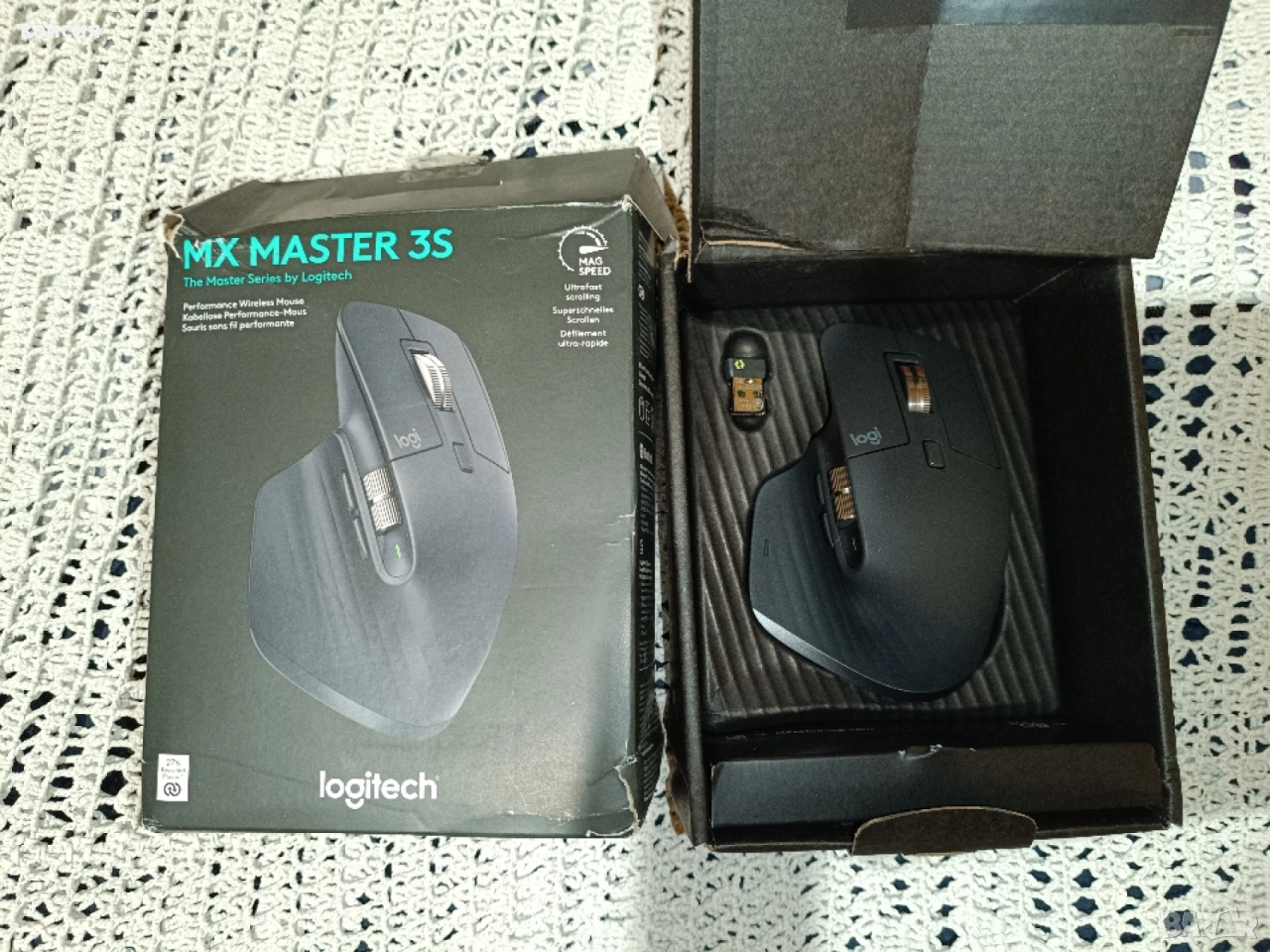 Logitech MX Master 3S геймърска мишка , снимка 1
