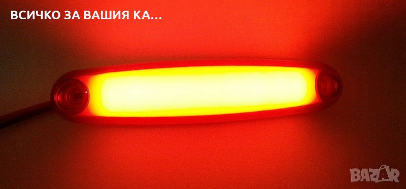 Диодeн LED Лед габарити НЕОН светлина 12-24V, ЧЕРВЕНИ, снимка 1