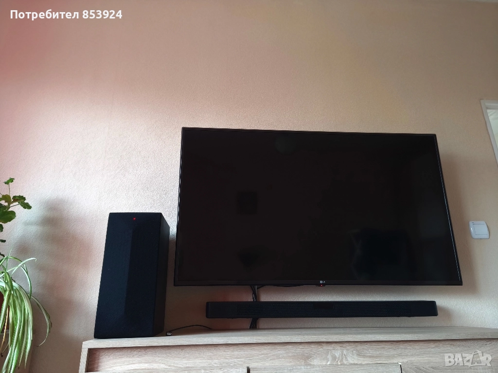 Смарт Телевизор LG 50 UM7500PLA + Саундбар LG SN4 и Субуфер , снимка 1