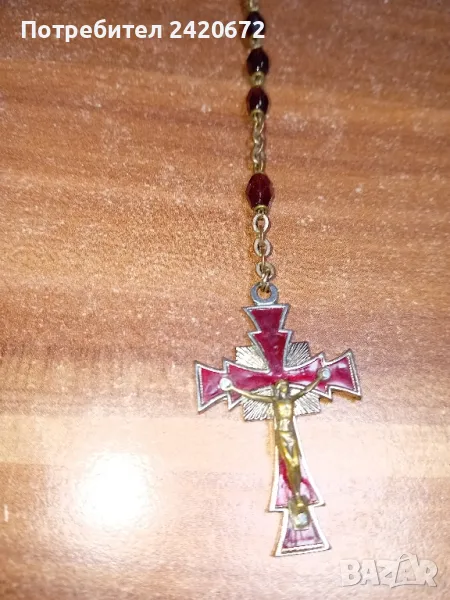 стара  италианска   молитвенна  броеница, снимка 1