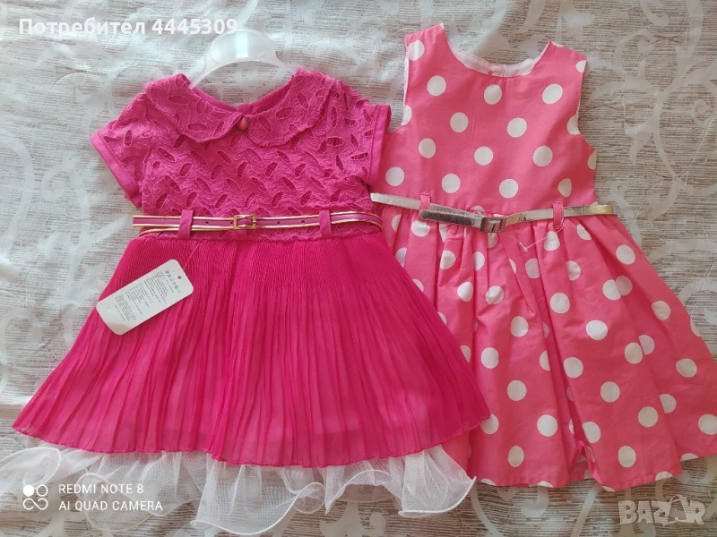 Две роклички р.80/86, снимка 1